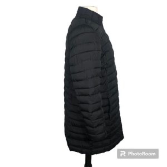 J. Jill Black Puffer Coat Mid Thigh Length Small - Picture 3 of 8